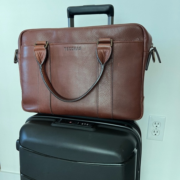 Tecovas Bags Tecovas Mens Leather Briefcase Handcrafted Laptop Bag